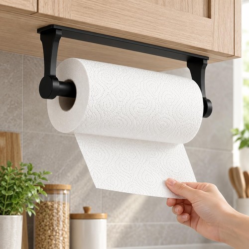 Towel holder under cabinet - under,